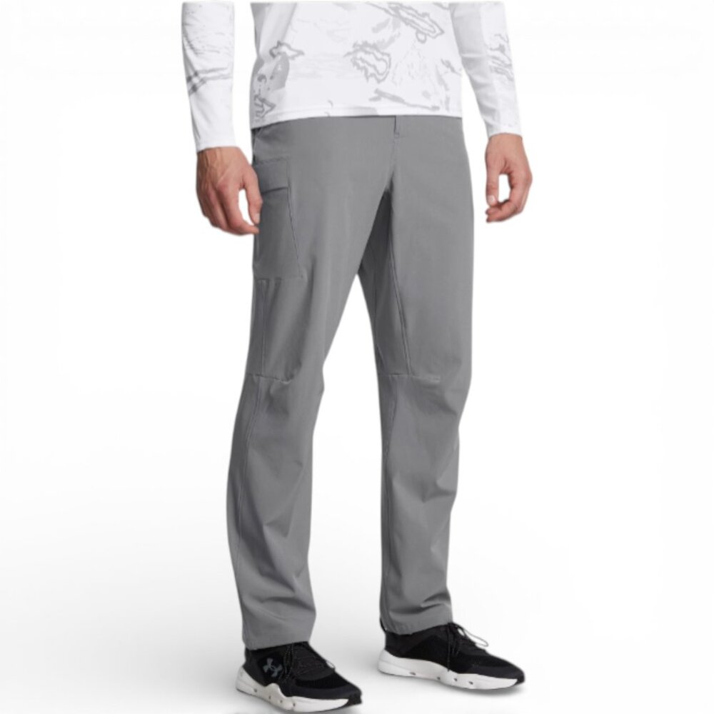 Under Armour Mantra Fishing Pants Mens Size 34x32 Gray UPF 50+ Water Repellent